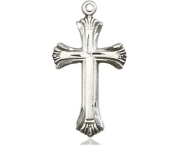 [6013SSY] Sterling Silver Cross Medal - With Box