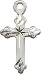 [2531SSY] Sterling Silver Cross Medal - With Box