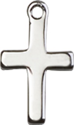 [1006SS] Sterling Silver Cross Medal