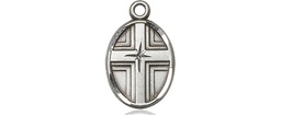 [0977SS] Sterling Silver Cross Medal
