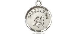 [0601ZSS] Sterling Silver Graduation Medal