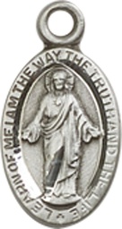 [4121SSS] Sterling Silver Scapular Medal