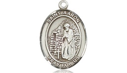 [8254SS] Sterling Silver Saint Aaron Medal