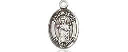 [9293SS] Sterling Silver Saint Aedan of Ferns Medal