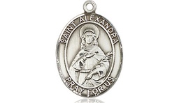 [8215SS] Sterling Silver Saint Alexandra Medal