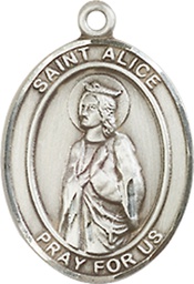 [8248SS] Sterling Silver Saint Alice Medal