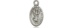 [4121CSS] Sterling Silver Saint Christopher Medal