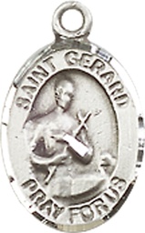 [9042SS] Sterling Silver Saint Gerard Majella Medal