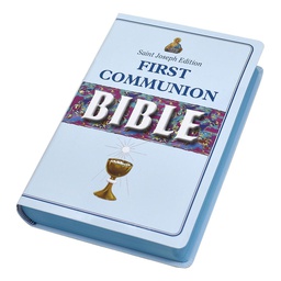 [608/22FCB] St. Joseph First Communion Bible  Blue