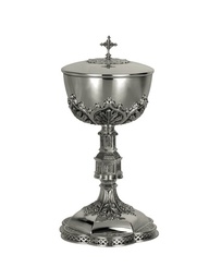 [2381-SSGL] Ciborium 11&quot;, All Sterling, Gold Lined