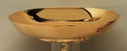 [4018] 10" Bread Plate Brass Gold Plate