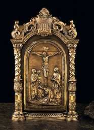[4100-GP] Baroque Tabernacle, Gold Plated, 20"H