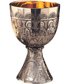 [5050-GP-ICSSGP] All Gold Plated Chalice, Sterling Cup Gold Plated w/Paten