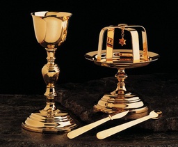 [5085-W-Paten] Memorial Chalice W/ Scale Paten