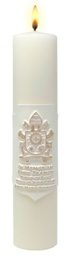 [9846] Pope Francis Stearine Pillar Candle