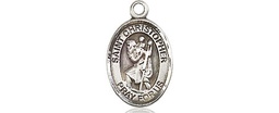 [9022SS] Sterling Silver Saint Christopher Medal