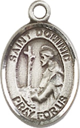[9030SS] Sterling Silver Saint Dominic de Guzman Medal
