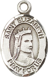 [9033SS] Sterling Silver Saint Elizabeth of Hungary Medal