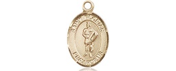 [9034GF] 14kt Gold Filled Saint Florian Medal