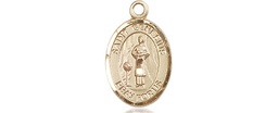 [9038GF] 14kt Gold Filled Saint Genesius of Rome Medal