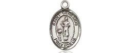 [9038SS] Sterling Silver Saint Genesius of Rome Medal