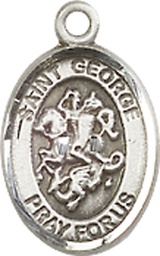 [9040SS] Sterling Silver Saint George Medal