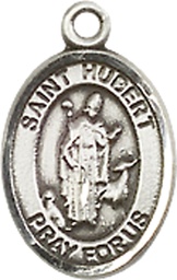 [9045SS] Sterling Silver Saint Hubert of Liege Medal