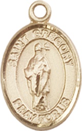 [9048GF] 14kt Gold Filled Saint Gregory the Great Medal