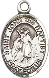 [9054SS] Sterling Silver Saint John the Baptist Medal