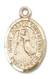 [9057GF] 14kt Gold Filled Saint Joseph of Cupertino Medal