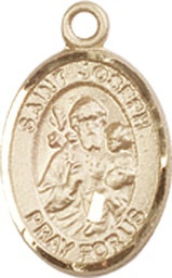 [9058GF] 14kt Gold Filled Saint Joseph Medal