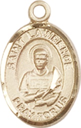 [9063GF] 14kt Gold Filled Saint Lawrence Medal