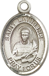 [9063SS] Sterling Silver Saint Lawrence Medal