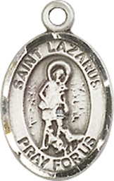 [9066SS] Sterling Silver Saint Lazarus Medal