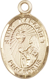 [9072GF] 14kt Gold Filled Saint Margaret Mary Alacoque Medal