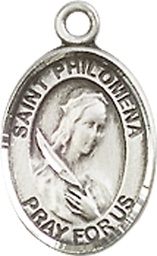 [9077SS] Sterling Silver Saint Philomena Medal