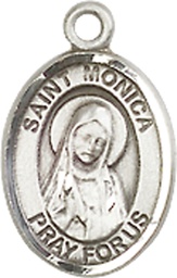 [9079SS] Sterling Silver Saint Monica Medal