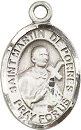 [9089SS] Sterling Silver Saint Martin de Porres Medal