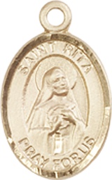 [9094GF] 14kt Gold Filled Saint Rita of Cascia Medal