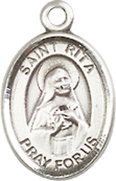 [9094SS] Sterling Silver Saint Rita of Cascia Medal