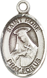 [9095SS] Sterling Silver Saint Rose of Lima Medal