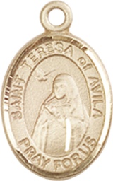 [9102GF] 14kt Gold Filled Saint Teresa of Avila Medal