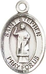 [9104SS] Sterling Silver Saint Stephen the Martyr Medal