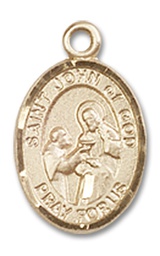 [9112GF] 14kt Gold Filled Saint John of God Medal