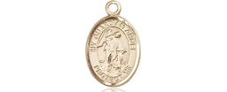 [9118GF] 14kt Gold Filled Guardian Angel Medal