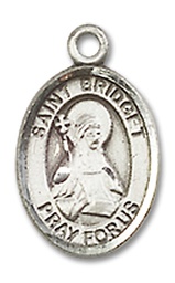 [9122SS] Sterling Silver Saint Bridget of Sweden Medal