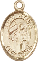 [9127GF] 14kt Gold Filled Saint Ursula Medal