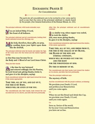 [55/C-2] Eucharistic Prayer Cards  - Prayer 2
