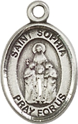 [9136SS] Sterling Silver Saint Sophia Medal