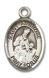 [9137SS] Sterling Silver Saint Ambrose Medal